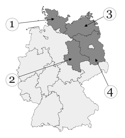 Länder-Fragen und Antworten zum Einbürgerungstest für Mecklenburg